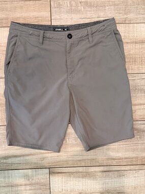 O'Neill Reserve Hybrid Shorts Gray - Waist  32  Inseam 10 - Quick Dry Walkshorts